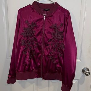 Torrid floral Bomber jacket
